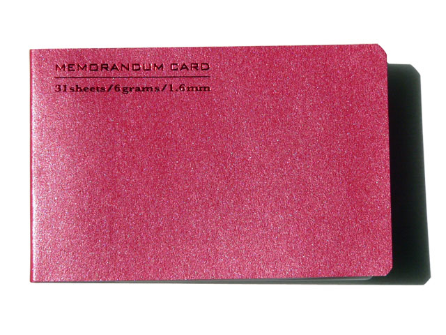 MEMORANDUM CARD