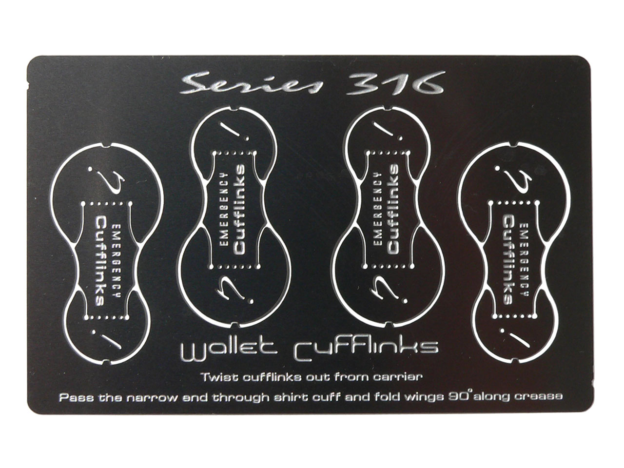WALLET EMERGENCY CUFFLINKS